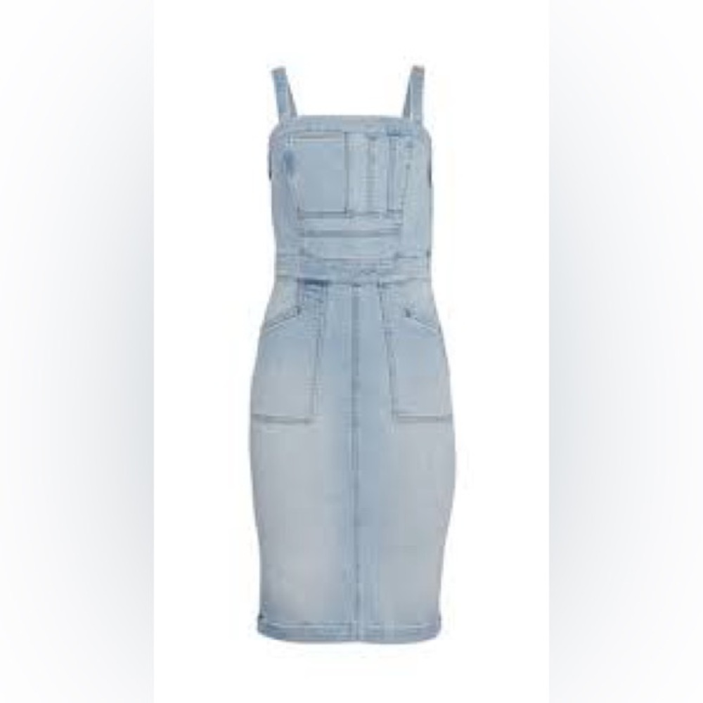 NWT 32 Mother Pocket Hustler Overall Dress Cotton Throw On Easy Brunch